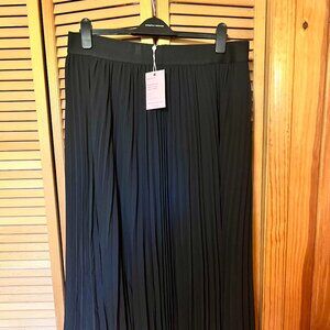 NWT - Quince Chiffon Pleated Midi Skirt - XL